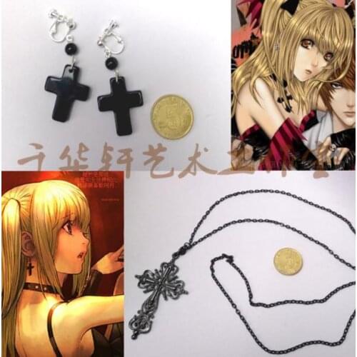 DEATH NOTE Misa Amane Cosplay earrings necklace Accessories prop