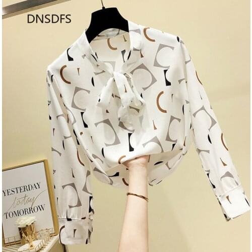 Блузки с галстуком DNSDFS China At AliExpress