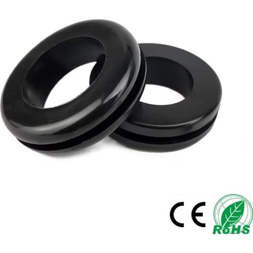 Double-side Rubber Grommets Electric Box Inlet/Outlet Cable Protector Seal Dust Plug 3mm-25mm HS Non-toxic Odorless Rubber