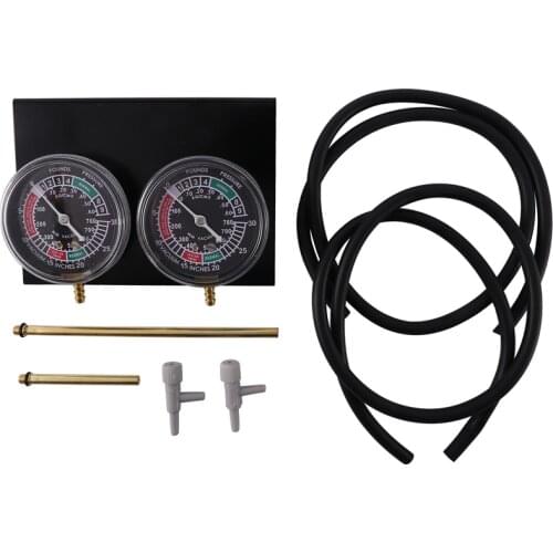 Motorcycle Carb Carburetor Fuel Vacuum Balancer Gauge Sync Gauges 2-Carb Fuel Supply System Universal