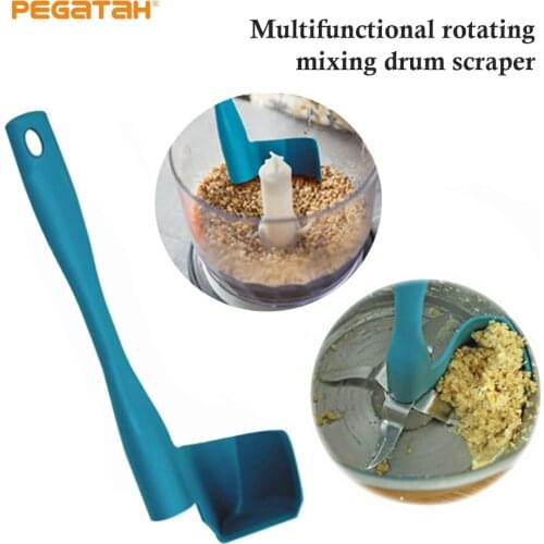 Rotating Spatul Kitchen Removing Portioning Food Rotary Mixing Drums Spatula Removing Scooping Processor Kitchen Accessories