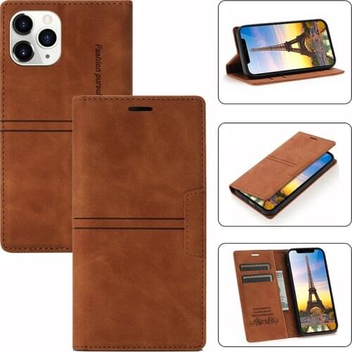 Magnetic Book Leather Case For iPhone 13 Pro Max 12 13 Mini 11 SE 2020 6 6S 7 8 Plus X 10 XR XS Max Business Wallet Phone Covers