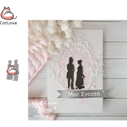 Catlove Gentleman Lady Metal Cutting Dies Scrapbooking Mold Knife Stencil Die Cuts Card Making Craft Embossing New Dies For 2020