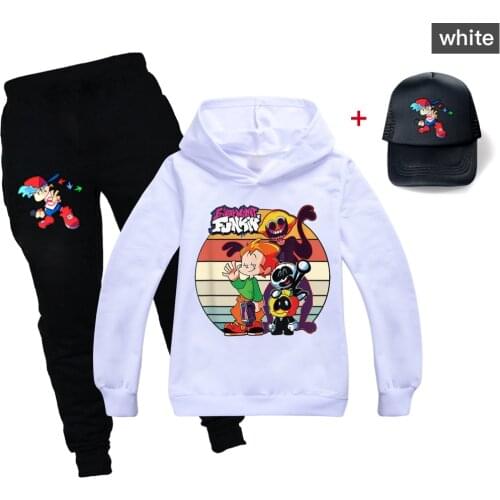 Fashion trend boy girl new year clothes autumn and spring Friday Night Fun childrens sweater set childrens suit baby two-piece