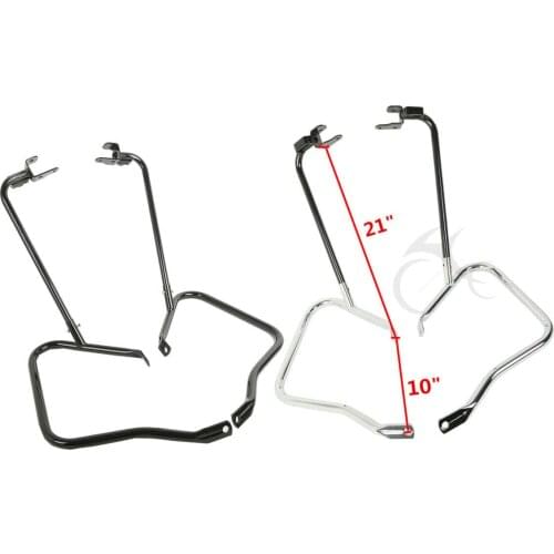 Motorcycle Saddlebag Bracket Guard Bars For Harley Touring Street Electra Road Glide King 2014-2020