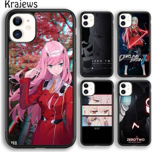 Krajews HIRO TWO Darling in the FranXX soft Phone Case Cover For iPhone 5s SE 2020 6s 7 8 plus X XS XR 11 12 mini pro max Shell