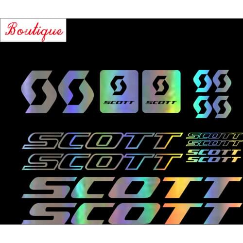 16 pieces Scott bike vinyl graphics set decals, covering scratch, waterproof, stickers, diesel car motorcycle accessories
