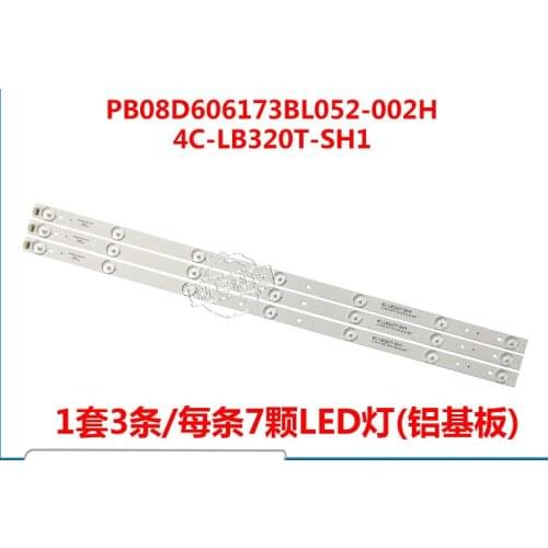 New original 7LED strip Circuits PB08D606173BL052-002H 4C-LB320T-SH1 FOR 32L20 32A60 L32F3309B GLB