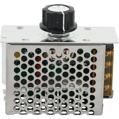 4000W Motor Speed Controller Switch ,High-Power Thyristor, Electronic Voltage Regulator With Insurance Shell 35A