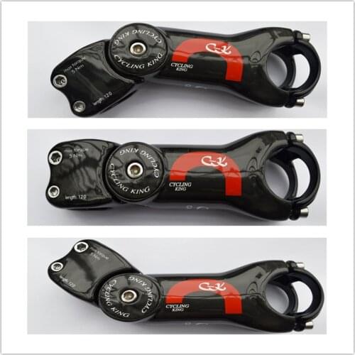 Cyclingking full carbon Super light bike stem adjustable bicycle accessories road MTB cycling parts Extended stretch 90-130mm