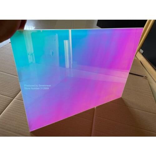 Laser Plexiglass Rainbow Board Acrylic (PMMA) Iridescent/Radiant Sheet,Organic Glass Plate Oргстекло For Advertising/Decorate