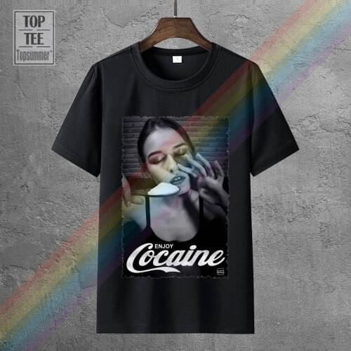 Sexy Belle Cocaineer Kokain Blow Kate Moss Model Megan Fox Good Quality Brand Cotton Shirt Summer Style Cool Shirts
