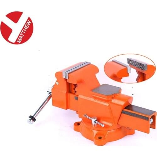 Heavy Duty Free Rotate bench Vise with Anvil Block