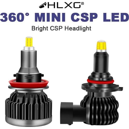 HLXG 6000K h1 led canbus H11 60W 12V bulb Light 9005 9006 360 H8 H9 lampada HB3 HB4 lamp CSP h7 led car headlight 20000LM luces
