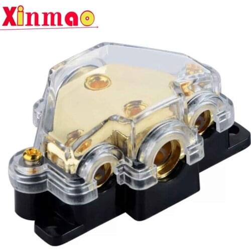 Refitting fuse for car audio power amplifier: 1 out of 3 / 1 out of 5 ground wire box, junction box, junction box, negative pole