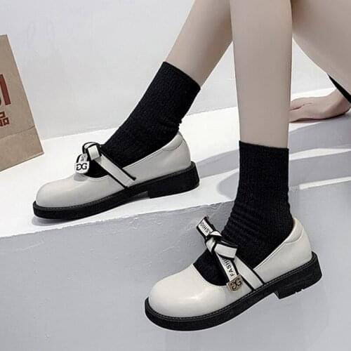 Vintage Lolita Shoes Summer Mary Jane Womens Retro Pu Leather Japanese Jk Uniform Anime Harajuku Cosplay Goth Gothic Fashion