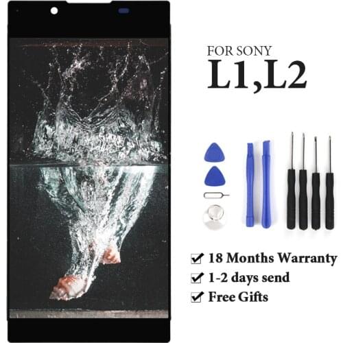 1pc Good quality Replacement Display For Sony L1 G3312 & L2 H3311 LCD Screen Digitize Phone Assembly Compatible 100% Tested