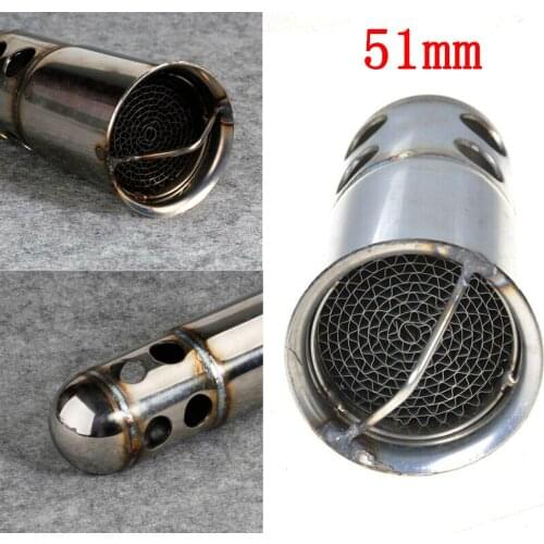 1 Pcs Motorcycle Bike 51mm Exhaust Muffler Baffle Pipe DB Killer Insert Silencer