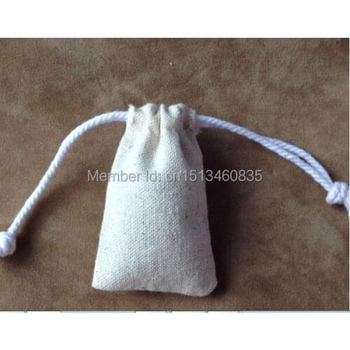 100pcs/lot CBRL small cotton jewelry pouch cotton gift pouch cotton drawstring pouch bag custom logo jewelry bag camera bag