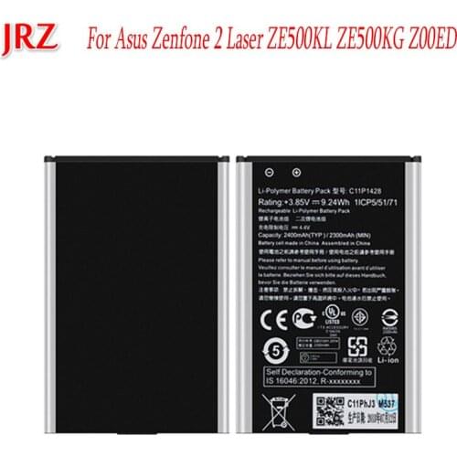 2400mAh For Asus ZenFone 2 Laser ZE500KL ZE500KG Z00ED Battery C11P1428 Batterij Mobile Phone High Quality Replacement Batteria