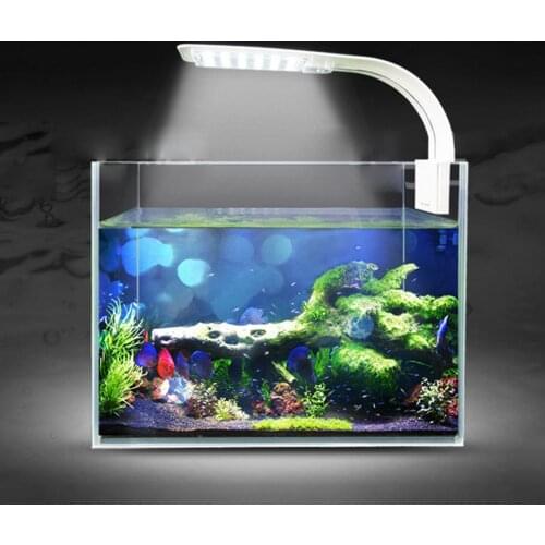 Aquarium Light For Fish Tank Planted Aquarium 10W LED Light For Aquarium LED Lighting Anti-Fog Clip-On Luces Lights Lantern Lamp
