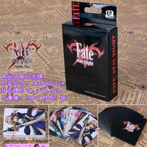 Anime Fate stay Night Poker Saber lily Character Game Collection Card toy gift