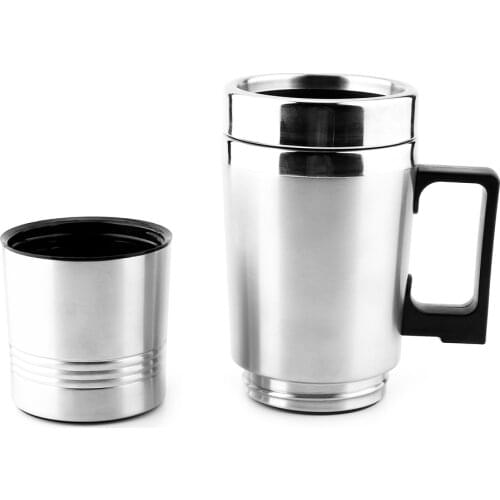 Car Heating Cup 12V Water Heater Kettle Electric Kettle Coffee Tea Boiling Heated Mug Water Heater Travel Kettle Car Accessories