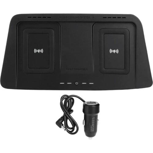 15W Car Wireless Charger Fast Wireless Charging Plate Console Phone Charger for Toyota Highlander 2015-2019