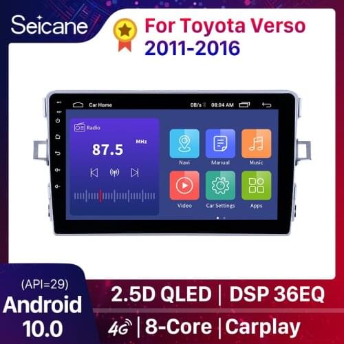 Seicane GPS Navigation Car Multimedia Player 2din Android 8.1 4-core Auto Radio For Toyota Verso 2011 2012 2013 2014 2015 2016