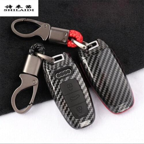 Car Styling Key Rings Protection Covers Stickers For Audi A6 C8 4K A7 4K8 A8 Protect Shell Cover Case Interior auto Accessories