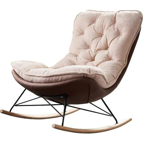 Balcony Rocking Chair Recliner Snail Chair Single Sofa Light Luxury Living Room Home Lazy Rocking Chair