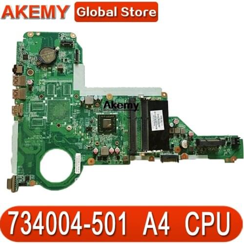 Free Shipping 734004-001 734004-501 For HP Pavilion 14-E 15-E series laptop motherboard DA0R76MB6D0 REV:D A4-5000 734004-001