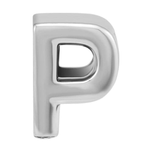 CKK 925 Sterling Silver Letter P Charm Beads Original Fashion Jewelry Making Fits For Bracelets & Bangle