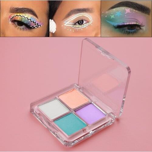 Water Based Pastel Face Painting Makeup Easy to Clean Water Activated Eyeliner Eyeshadow 4 Colors