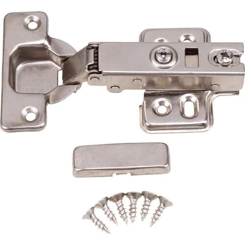 Stainless Steel Door Hinge Cabinet Door Hinges Damper Buffer Soft Close Kitchen Cupboard Furniture Universal Hardware