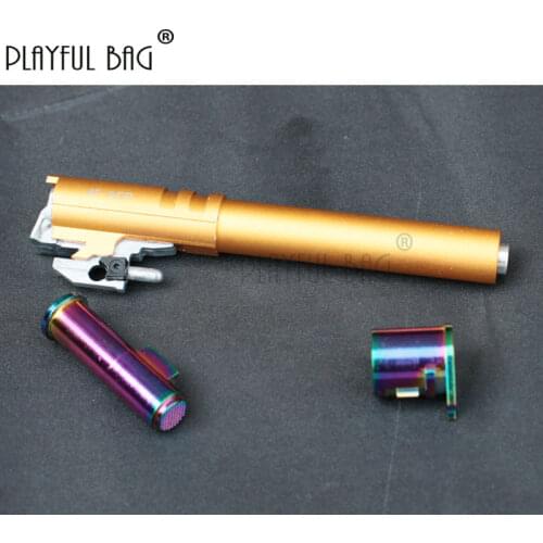 Playful bag Outdoor sport Wilt Dazzling color Recoil rod Outer tube stabilizer Gel ball gun refitting accessory CS DIY toy QB99S
