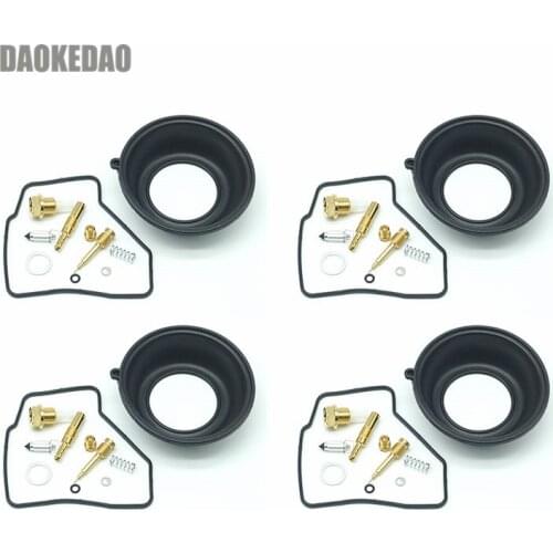 4 Carburetor Repair Kit Vacuum Diaphragms for Honda VF500C V30 Magna VF500F Interceptor VF500 VF 500 C F for Keihin CV Carb Jets