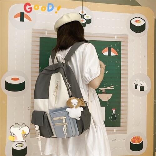 Lemon Kitten Women's Backpacks With Flowers