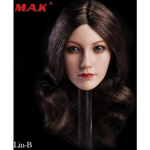 1/6 scale female woman girl sexy lady doll headplay Asian head sculpt for 12''body long hair custom action figure accessory