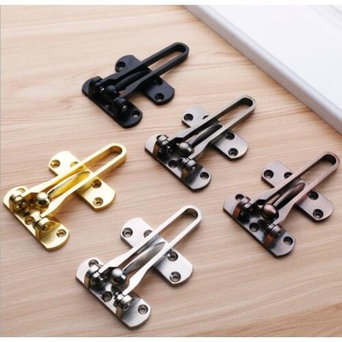 Metal Front Door Security Safety Home Hasp Lock Strong Durable Home Chain Lock Guard Catch Door Fastens Lock for Secutity Tools