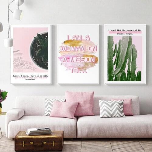 Canvas Painting Wall Art Blue Fruit Pineapple Black Letter Print Poster Picture Decorative Painting Living Room Home Decoration