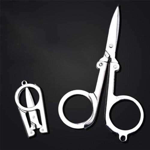 Scissor Manicure Tool For Nails Eyebrow Nose Eyelash Cuticle Stainless Steel Small Scissors Medium-Sized Travel Folding Scissors