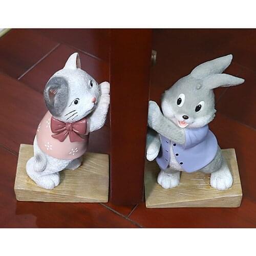 Door Stop Gate Stopper Doorstop Hardware Small Anti-collision Creative Simulation Rabbit Cute Pet Guarding Bookend
