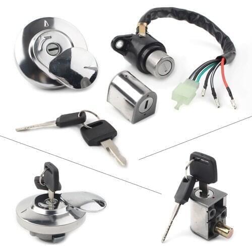 Motorcycle Ignition Switch Fuel Gas Cap Helmet Seat Lock Master Keys Set For Honda Rebel 250 CMX250 1985-2015 / CA1125 1995-1999