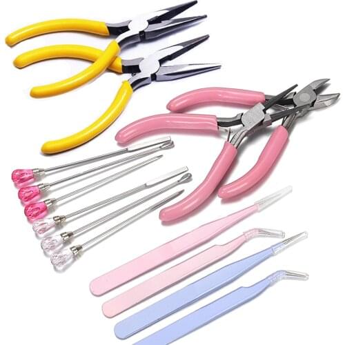 1pc DIY Jewelry Tool Pliers Tweezers for Jewelry Making UV Epoxy Resin Mold Metal Chain Wire Cutting Crimping Handmade Tools