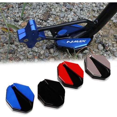 Motorcycle CNC FOR YAMAHA NMAX 155 NMAX155 2020 2021 Side Stand Enlarger Pad & Support Kickstand Column Auxiliary CNC Aluminium