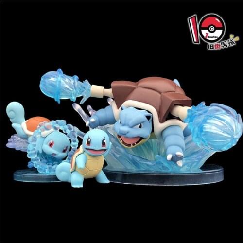 Pokemon Blastoise Squirtle Action Figure Ornament Model Toys
