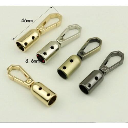 REGELIN 4pcs Split Ring Rabbit 8mm Metal Buckle Bag Buckles Split Rings Unisex Keyring Keyfob Accessories DIY