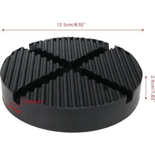 12.5cm Jacking Pad Slotted Car Rubber Jack Pad Frame Protector Guard Adapter Tool for Pinch Weld Side Jacks Lifting