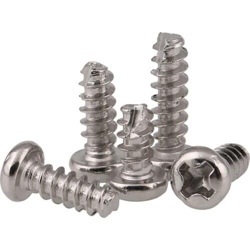 GuHua Phillips Round Head Cutting Tail Self Tapping Screws PT Nickel Plated Cross Pan Head Self Drilling Screw M2M2.6M3 500pcs